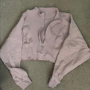 BuffBunny Threads Quarter Zip Crop- Medium